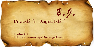 Brezán Jagelló névjegykártya